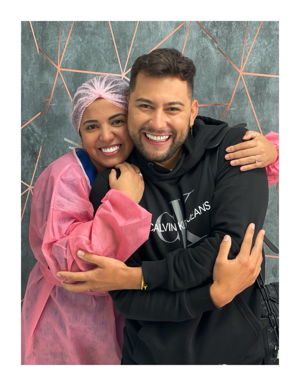 Dra Fernanda e paciente dos EUA